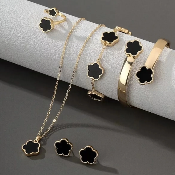 Set Bijoux Fleur Élégant