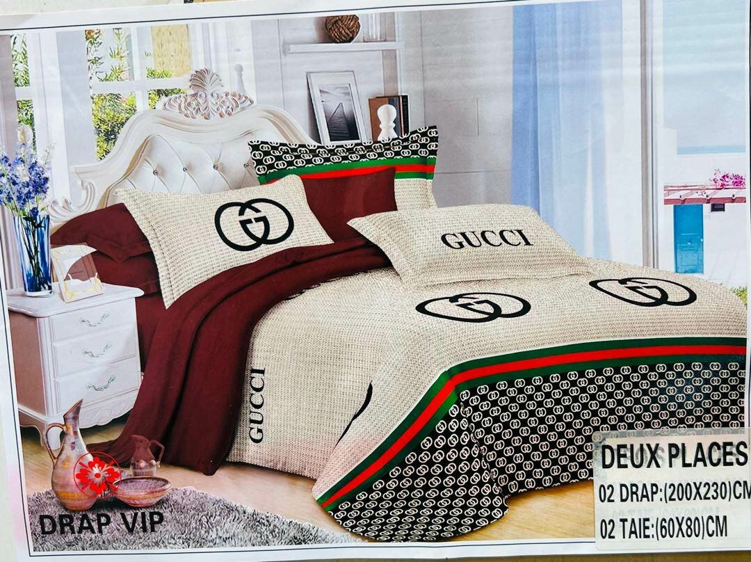 Parure de lit 100% coton luxe