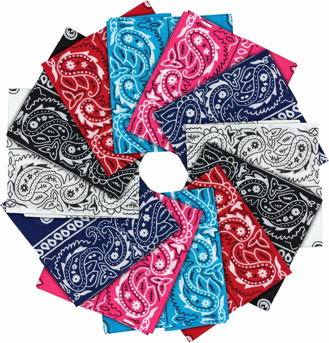 Ensemble de bandanas colorés