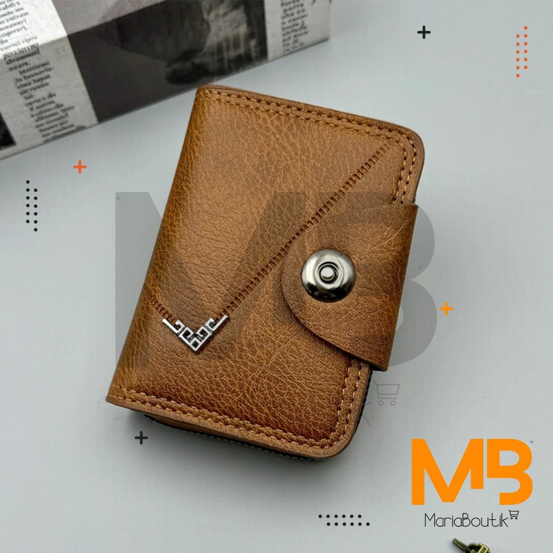 MBK Porte-carte Homme Marron