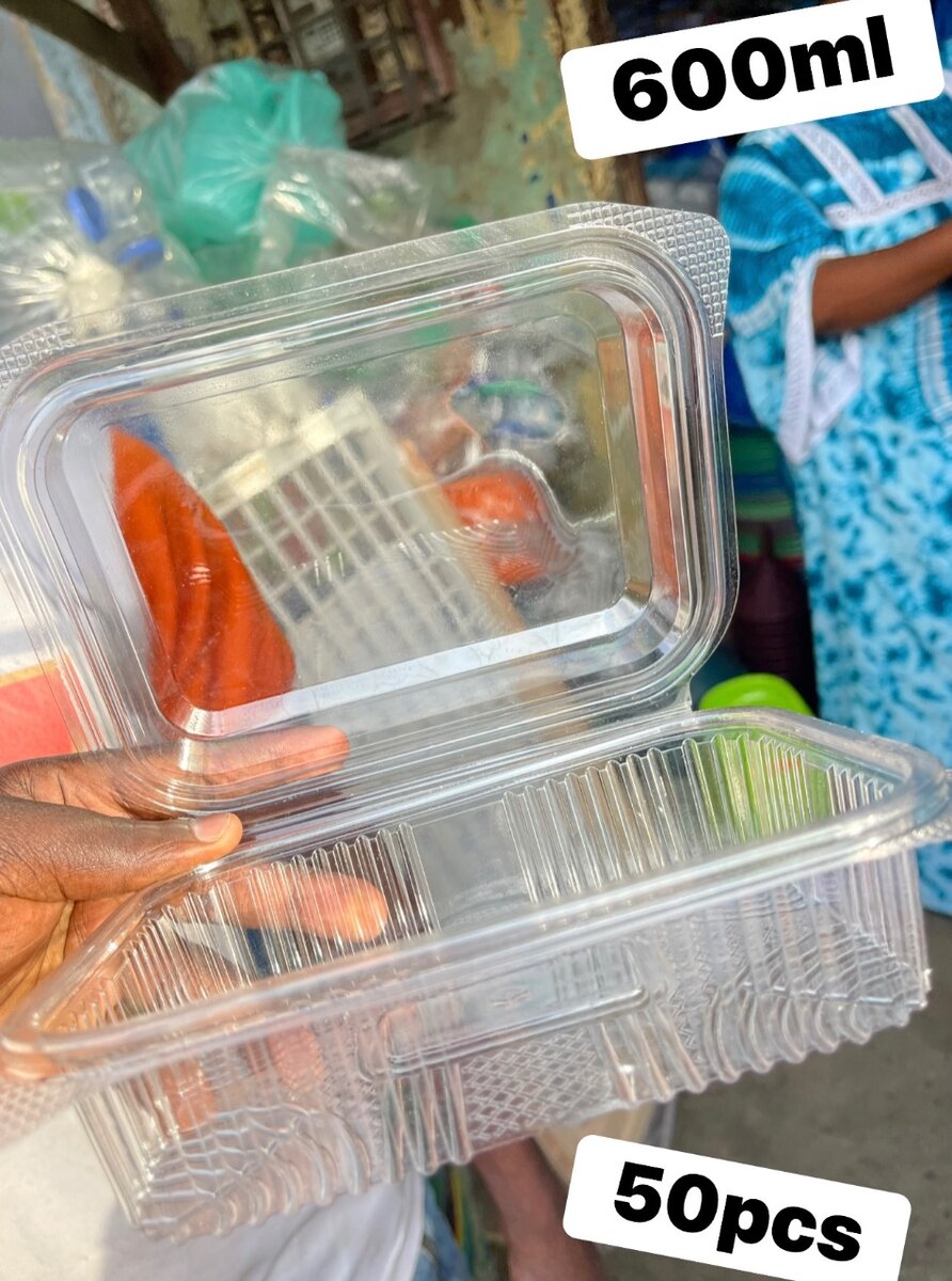 Contenants en plastique 600ml