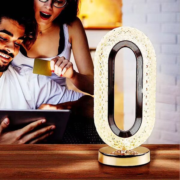 Lampe de Table Cristal LED Moderne