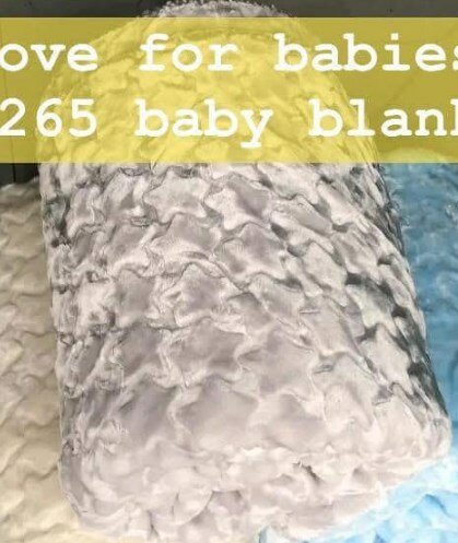 Grey terry blanket