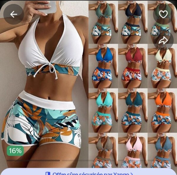 Ensemble Bikini Femme Été