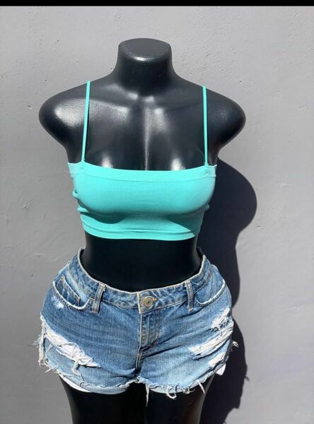 Top turquoise tendance femme