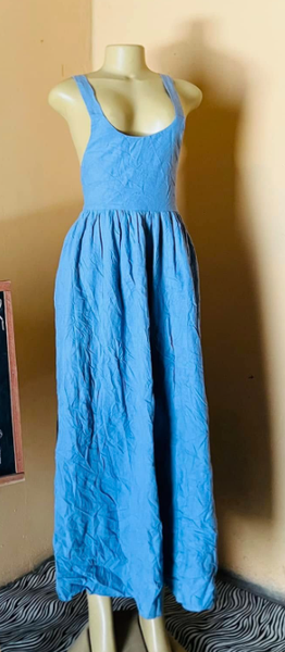 Dress long light blue