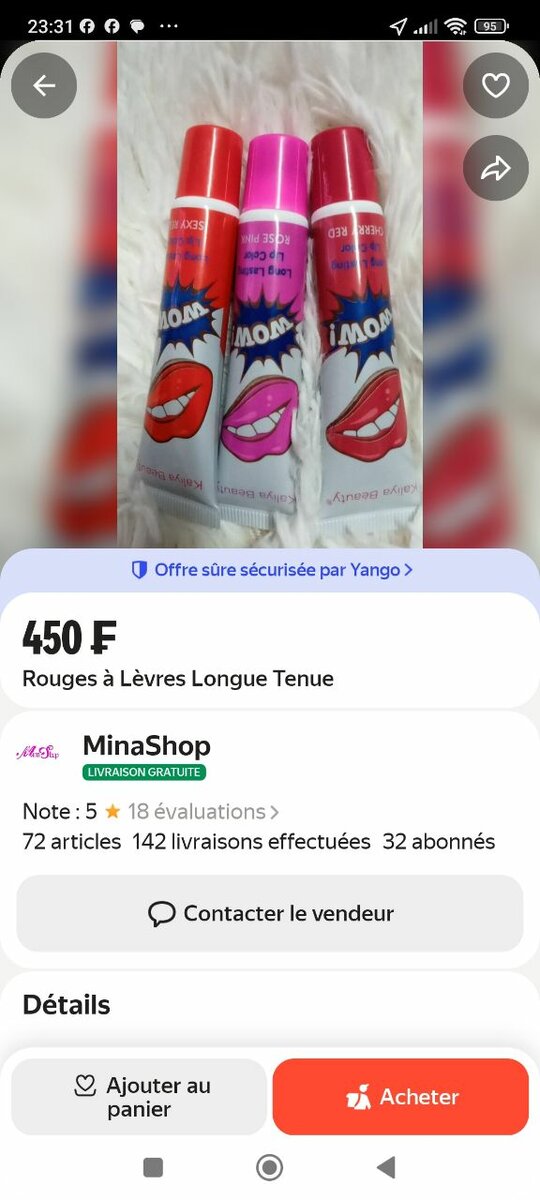 Rouge à lèvres longue tenue