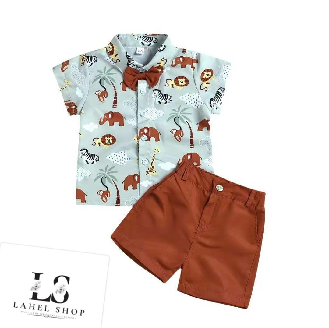 Ensemble garçon safari mode