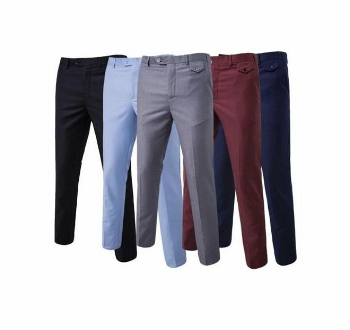 5pcs formal trousers  set - multicolour