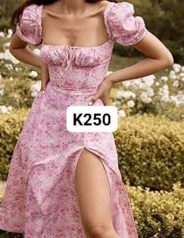 Stylish women's dress pink