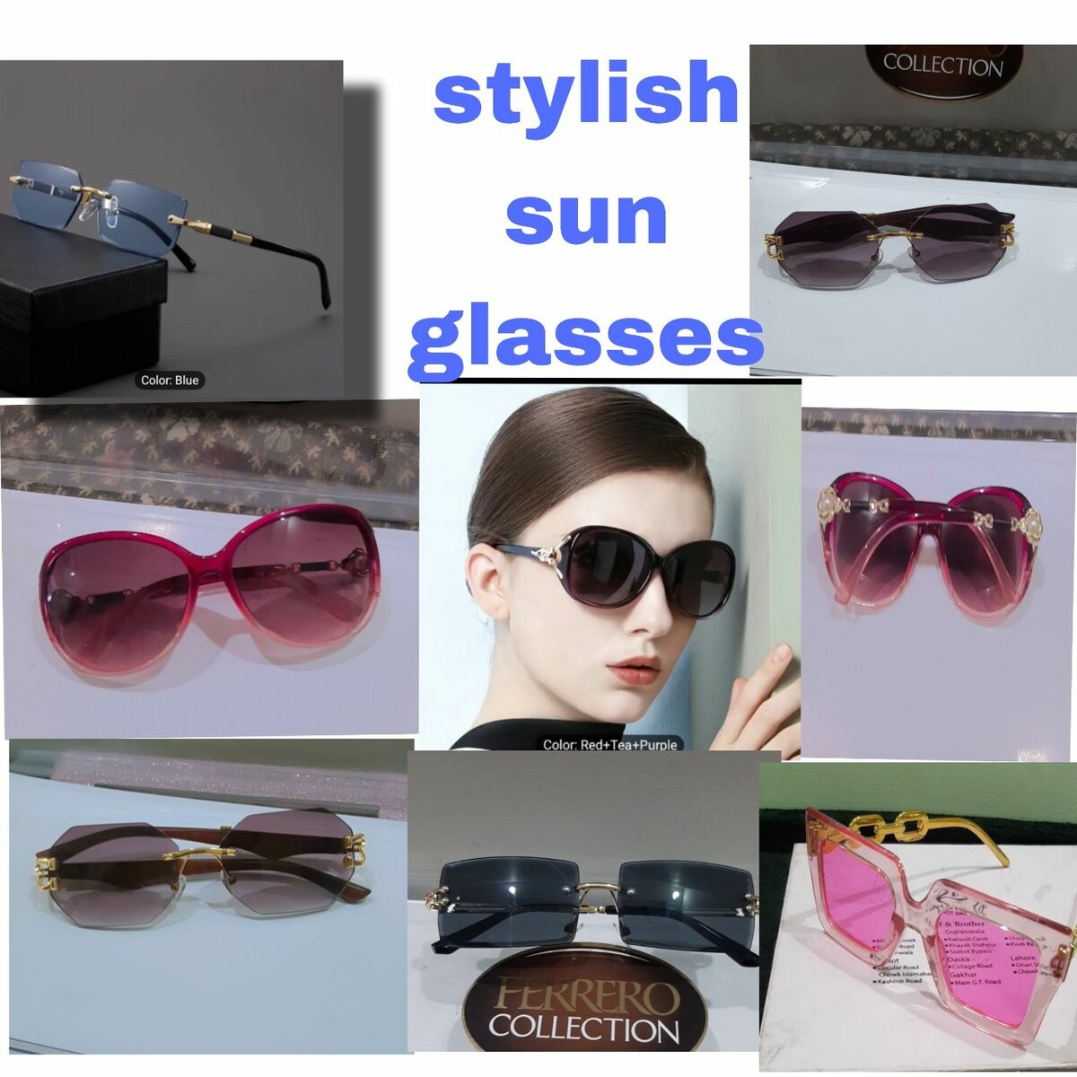 imported sun glasses