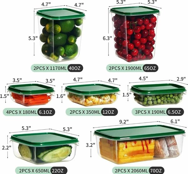 LOT DE BOÎTE DE RANGEMENT 17 P