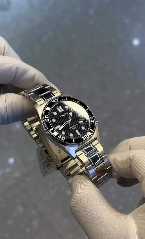 Casio black часы 