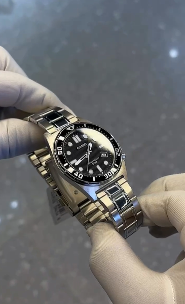 Casio black часы 