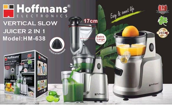 Slow Juicer, 2 in 1