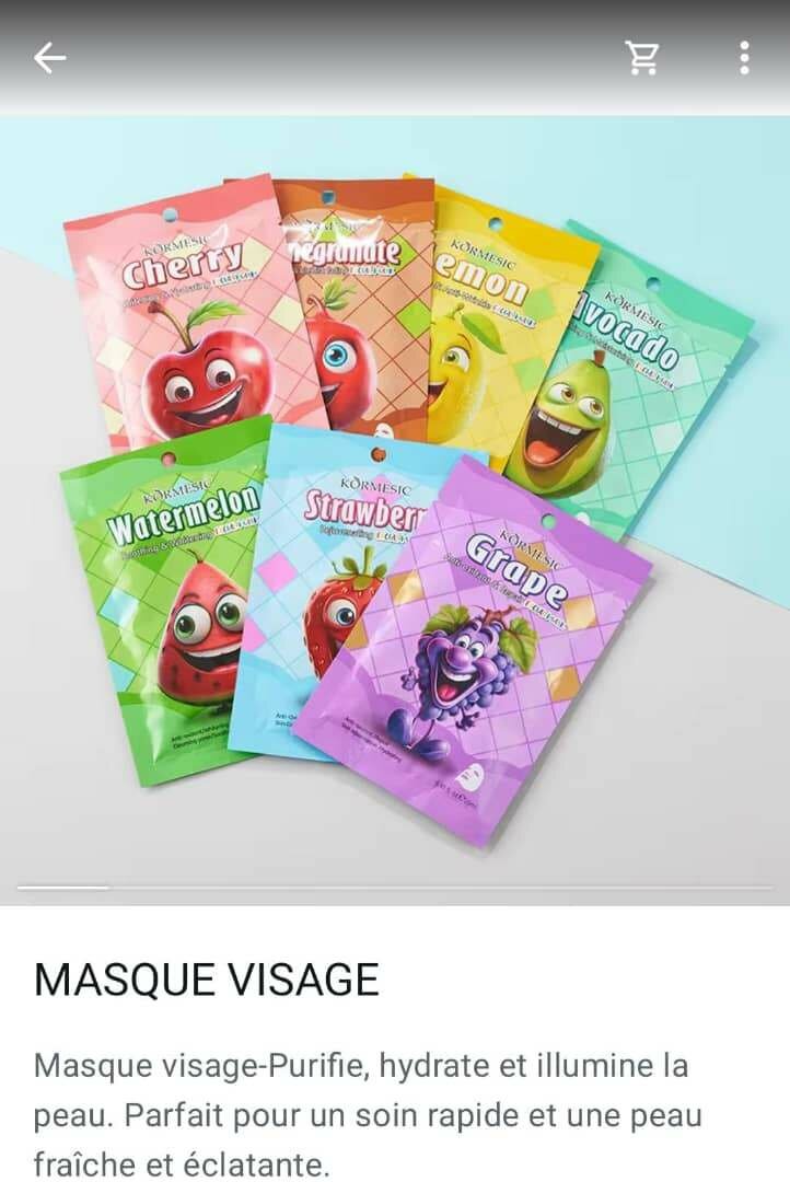 Masques et Gommages Visage