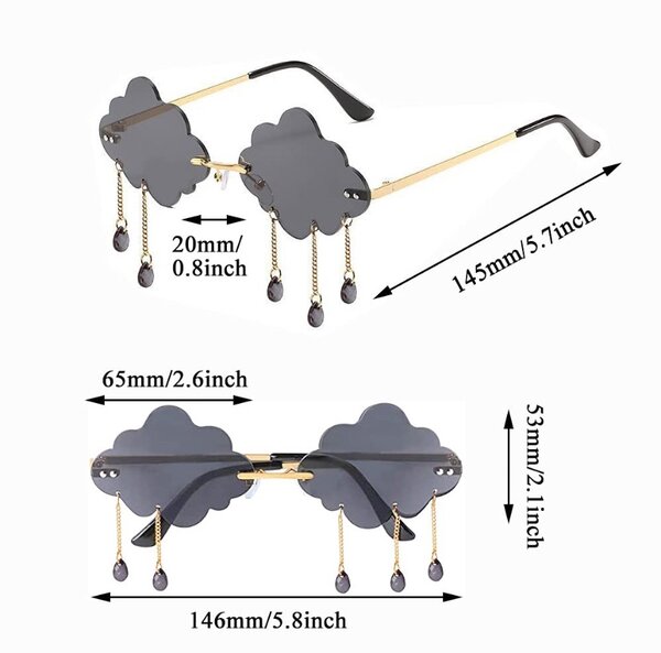 Lunettes Nuage Fantaisie Femme