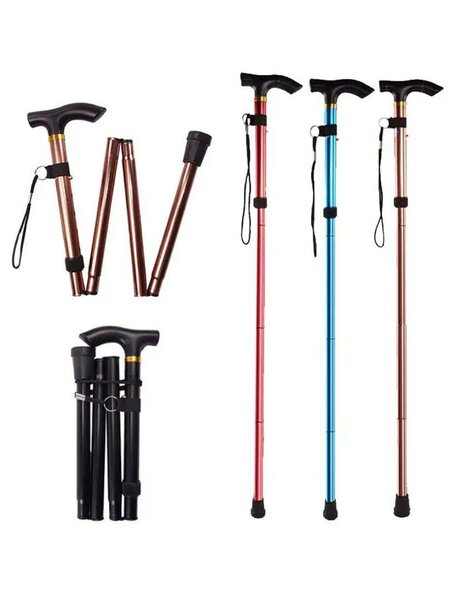 Foldable walking stick