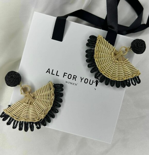 Boucles d'oreilles tressées pour femmes