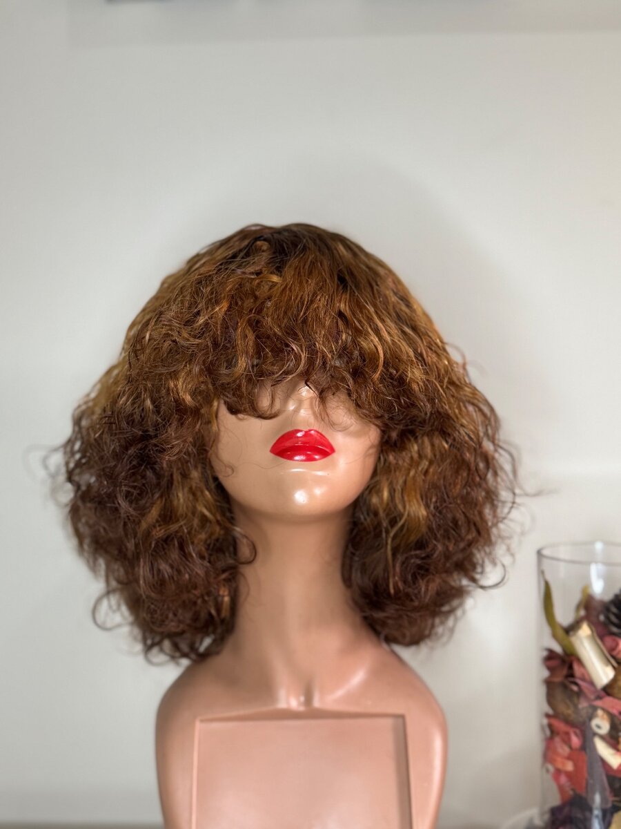 Waterwave Fringe Hair Goldess Crown