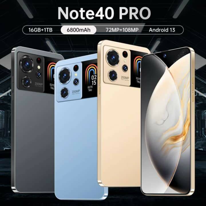 Smartphone Note40 Pro 16GB