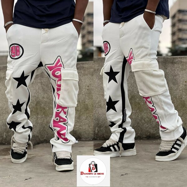 Pantalon streetwear étoiles