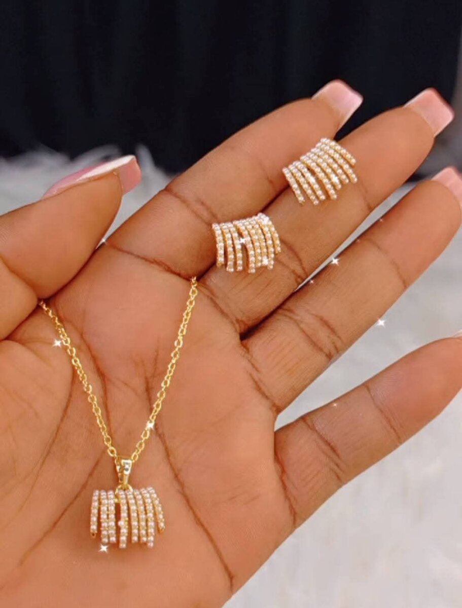 Ensemble Collier et Boucles D'or