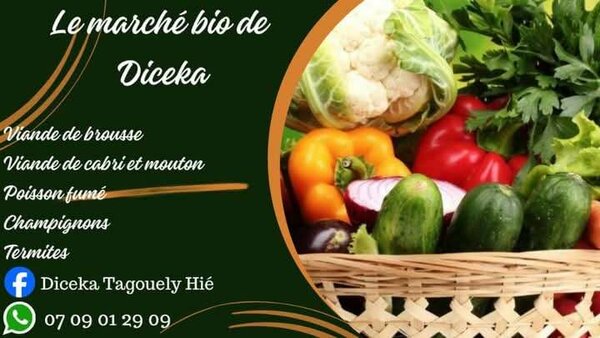 Marché bio de Diceka