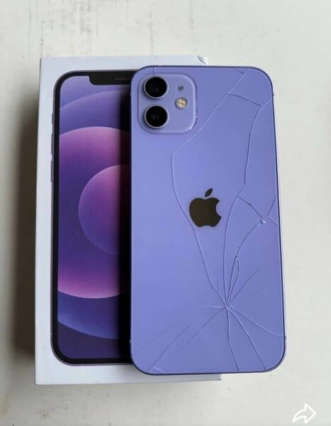 iPhone 12 Pourpre - Écran Fissuré