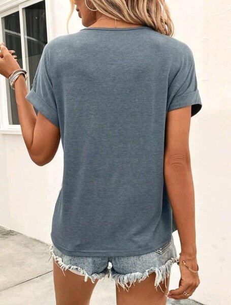 T-shirt rayé avec poche chic
