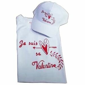 T-Shirt Coton Imprimé Amour Sa Valentine