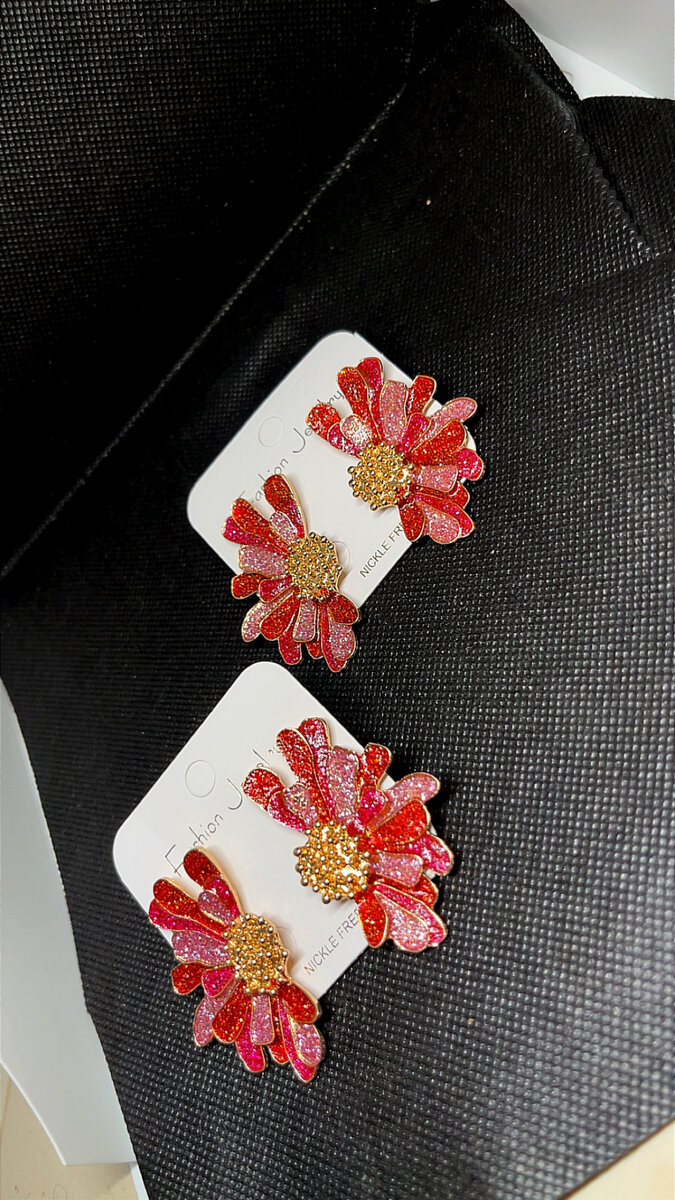 Boucles d'Oreilles Fleur Éclat