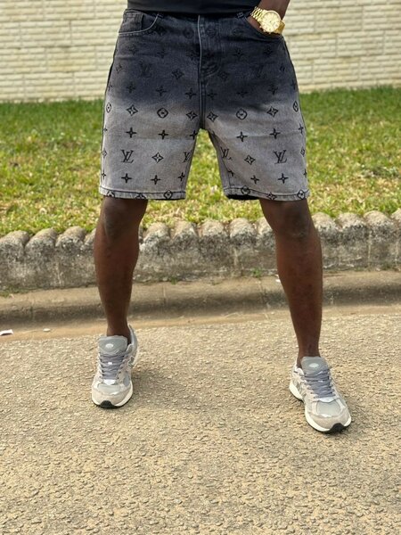 Shorts en jean gris élégant