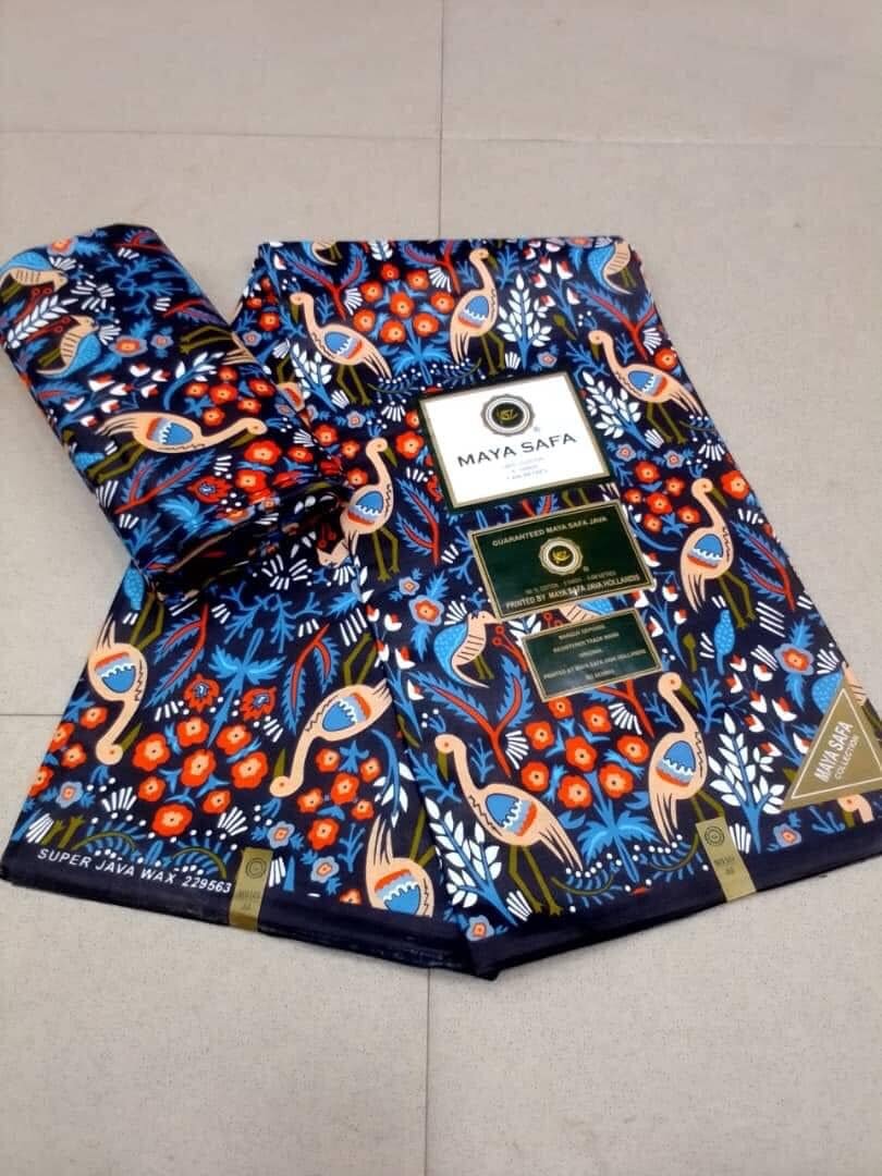 Wax fabric with Super Java 6 yards print