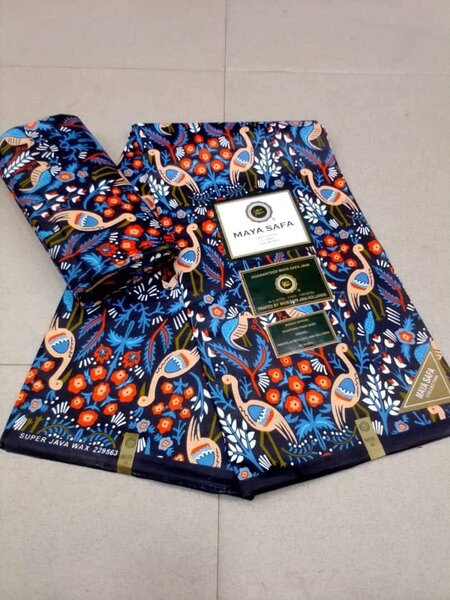 Wax fabric with Super Java 6 yards print