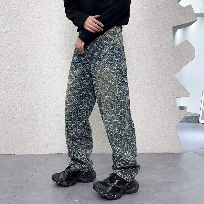 Jeans décontractés motifs uniques