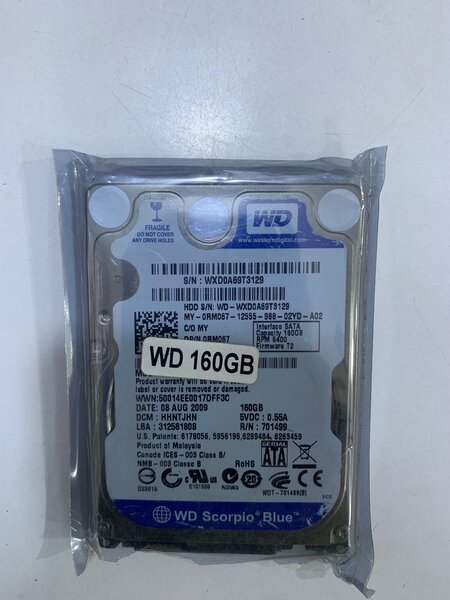 HARD DRIVE WD 160GB