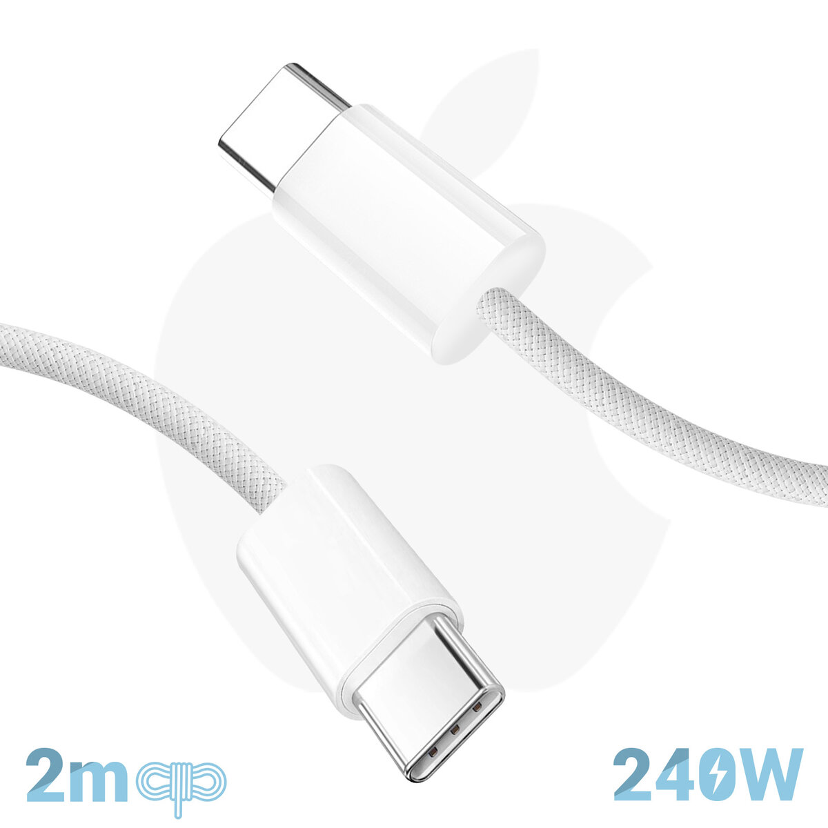 Câble USB Type C vers Type C - 1 Mètre Pour charge rapide  -