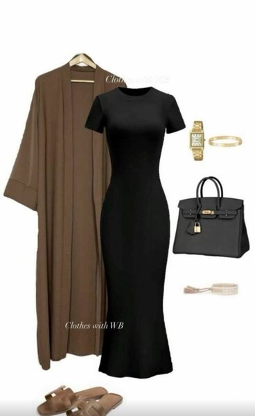 Ensemble robe et cardigan élégant