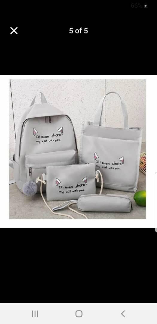4 piece set bag