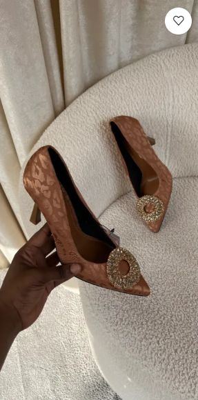 Graben brown court shoes with