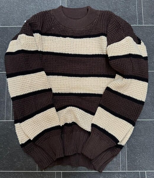Pull en maille multicolore