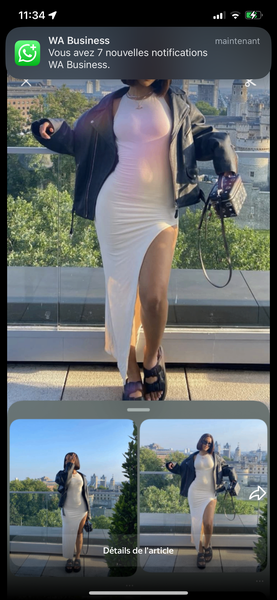 Robe moulante fendue chic