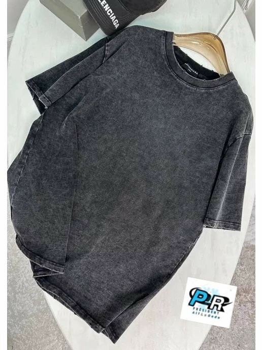 T-shirt noire délavée homme