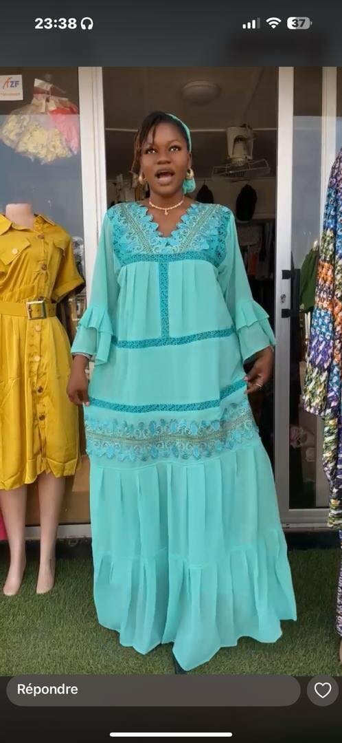 Robe maxi colorée bohème