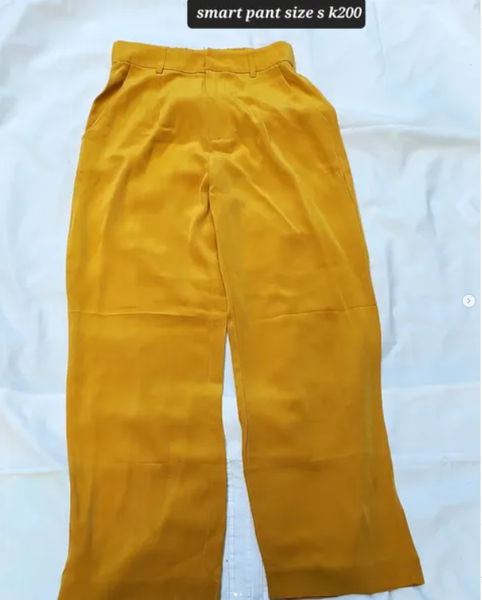 yellow trousers