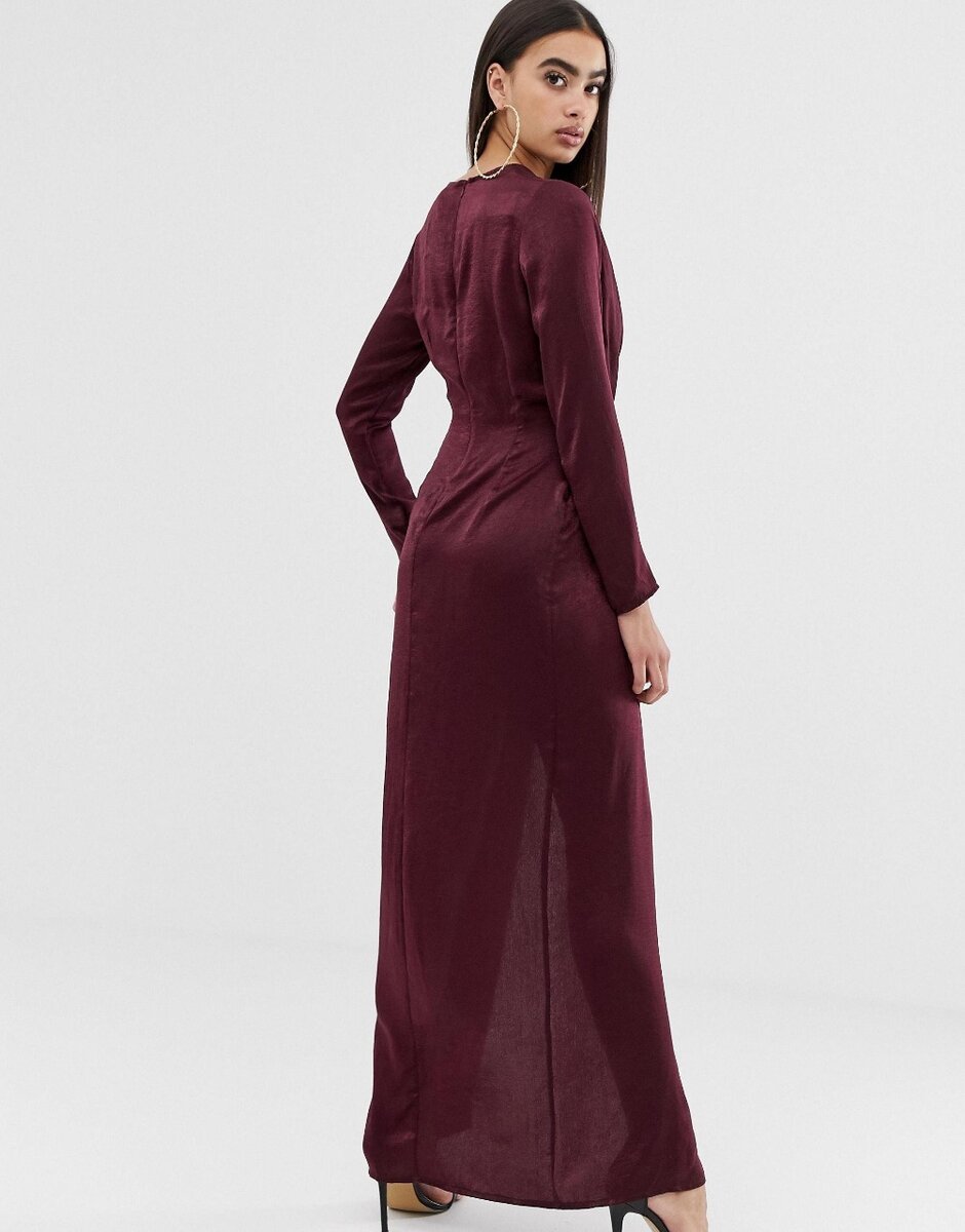 Robe moulante manches longues