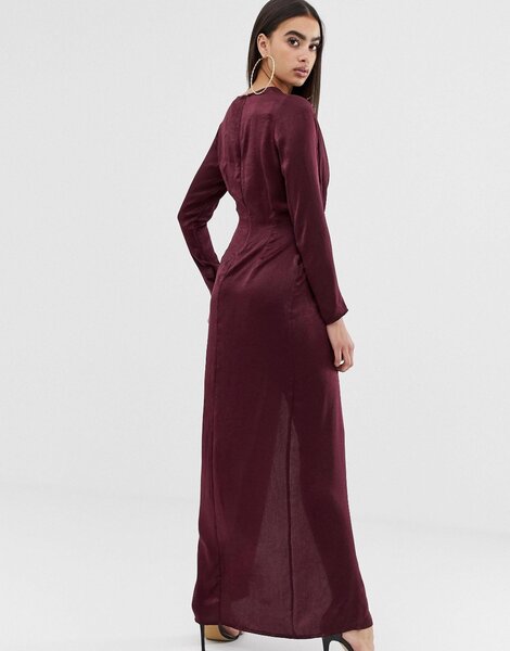 Robe moulante manches longues