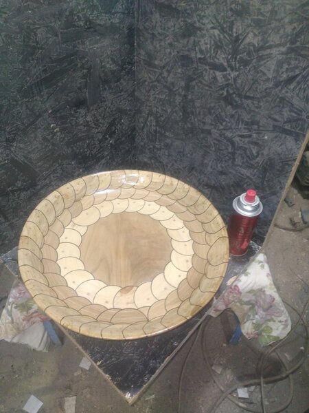 Деревянная плсуда. N4 Блюдо.