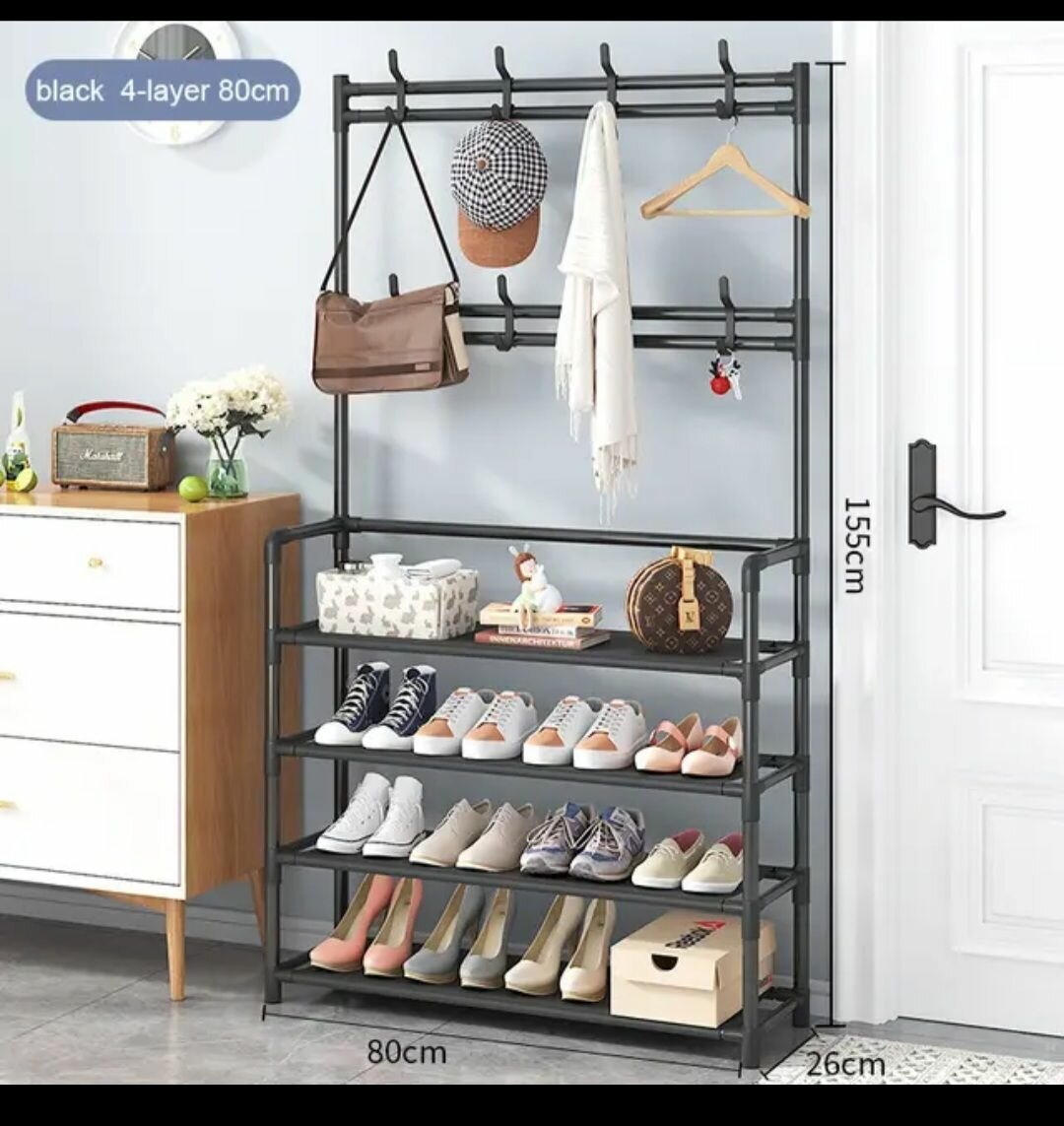 SHOE RACK AND COAT RACK